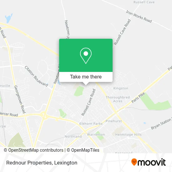 Rednour Properties map