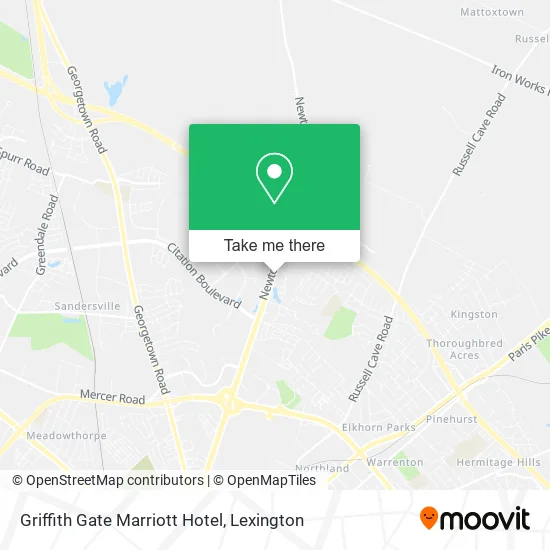 Griffith Gate Marriott Hotel map