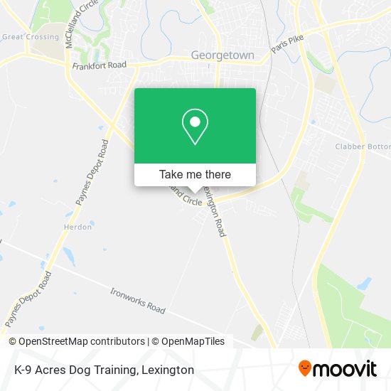 K-9 Acres Dog Training map