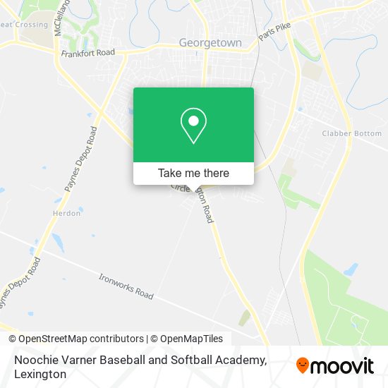 Noochie Varner Baseball and Softball Academy map