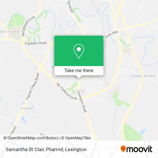 Samantha St Clair, Pharmd map