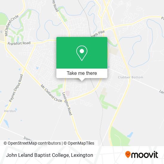 Mapa de John Leland Baptist College