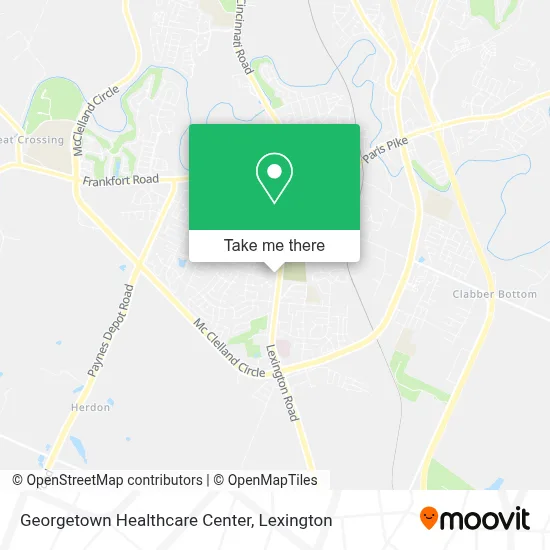 Georgetown Healthcare Center map
