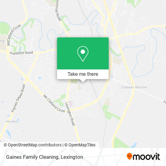 Gaines Family Cleaning map