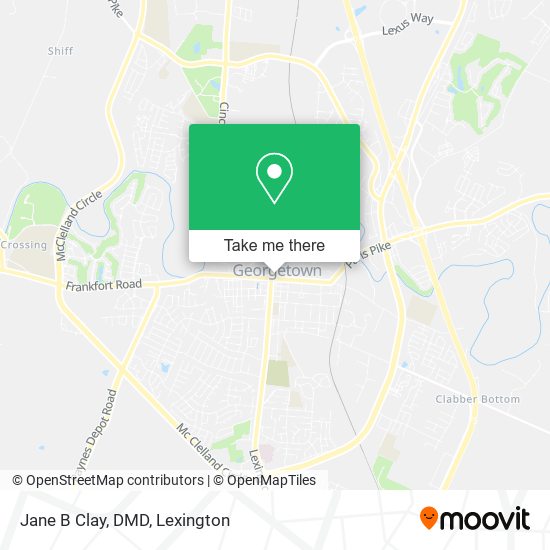 Mapa de Jane B Clay, DMD