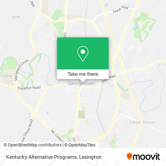 Kentucky Alternative Programs map