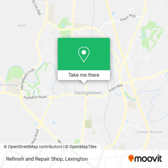 Refinish and Repair Shop map