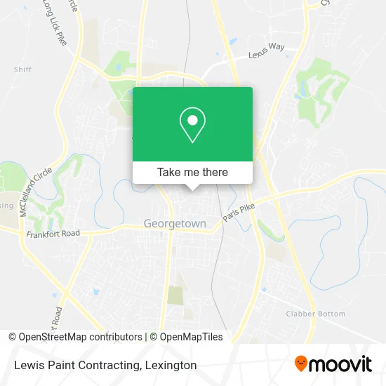 Lewis Paint Contracting map