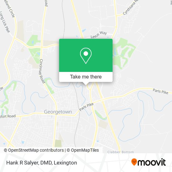Hank R Salyer, DMD map
