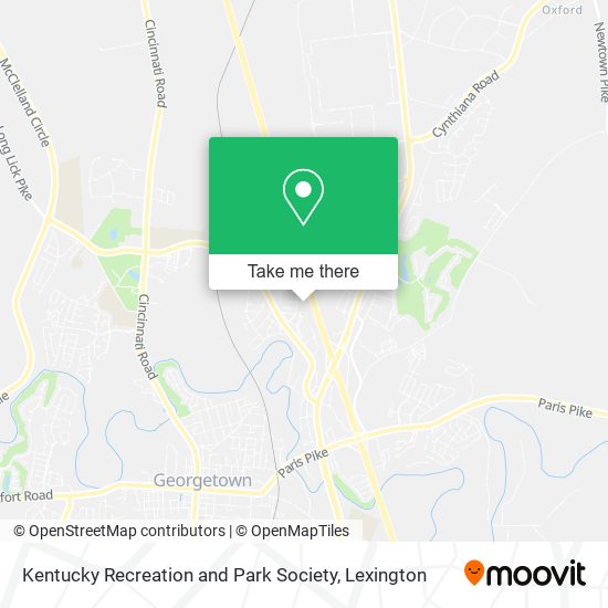 Kentucky Recreation and Park Society map
