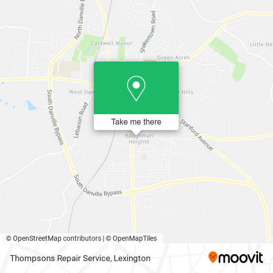 Thompsons Repair Service map