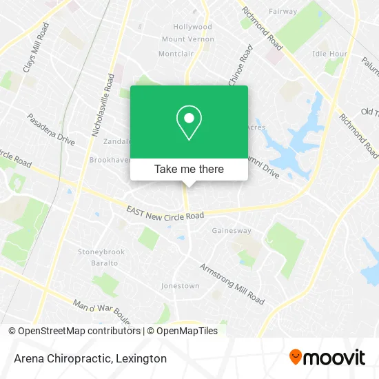 Arena Chiropractic map