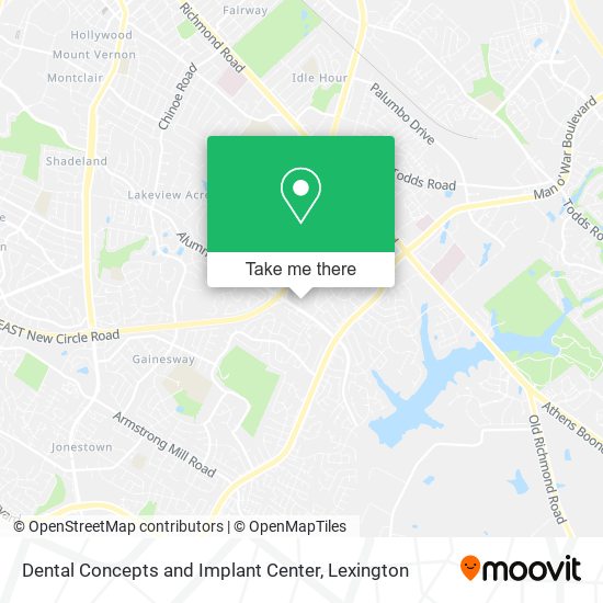 Mapa de Dental Concepts and Implant Center