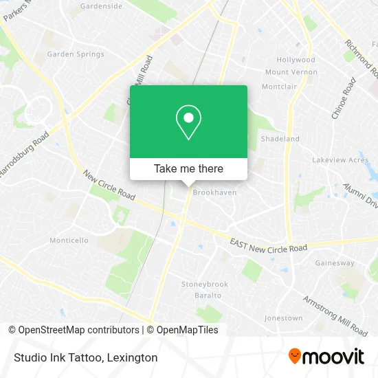 Studio Ink Tattoo map