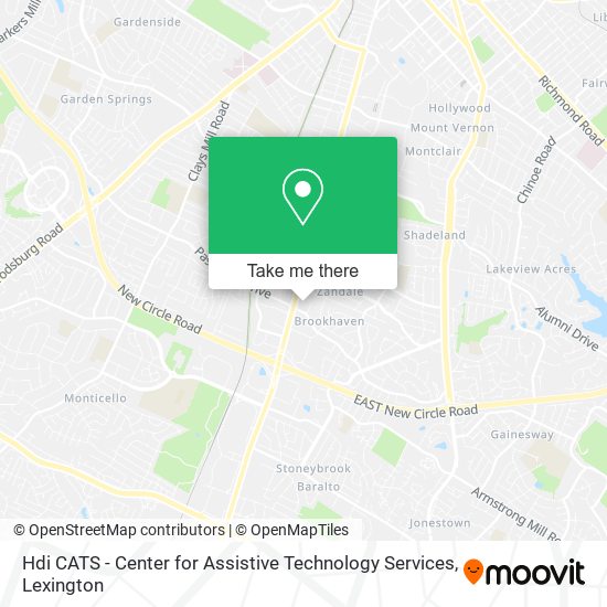 Hdi CATS - Center for Assistive Technology Services map