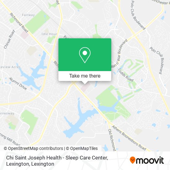 Chi Saint Joseph Health - Sleep Care Center, Lexington map