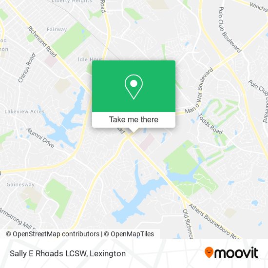 Sally E Rhoads LCSW map