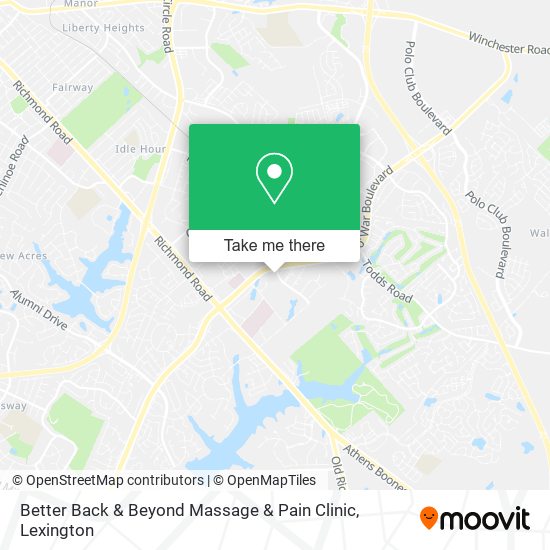 Better Back & Beyond Massage & Pain Clinic map