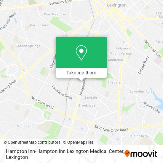 Mapa de Hampton Inn-Hampton Inn Lexington Medical Center