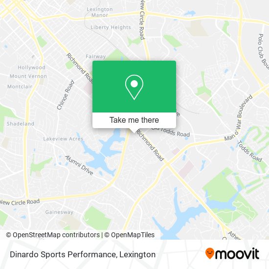 Dinardo Sports Performance map