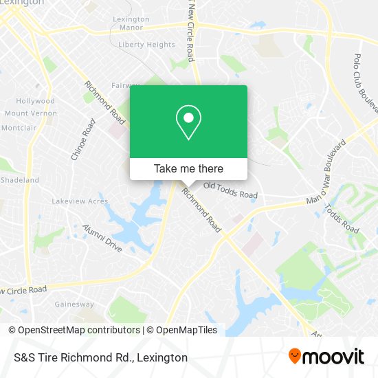 S&S Tire Richmond Rd. map