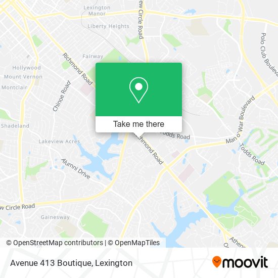 Mapa de Avenue 413 Boutique