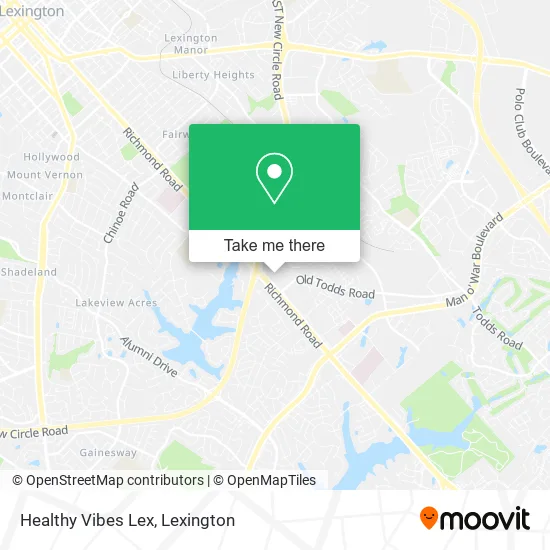 Mapa de Healthy Vibes Lex