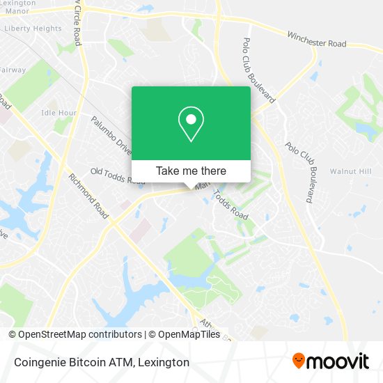 Coingenie Bitcoin ATM map