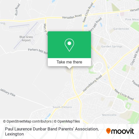 Paul Laurence Dunbar Band Parents' Association map