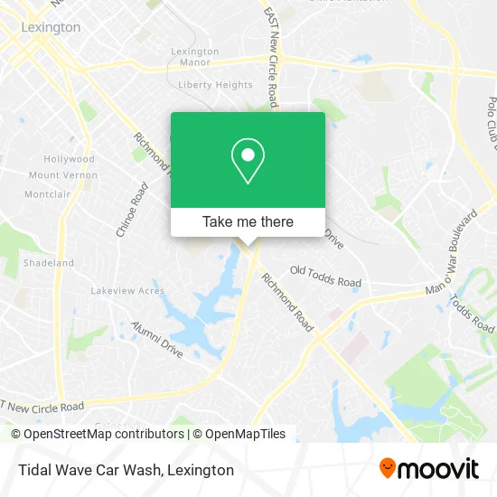 Mapa de Tidal Wave Car Wash