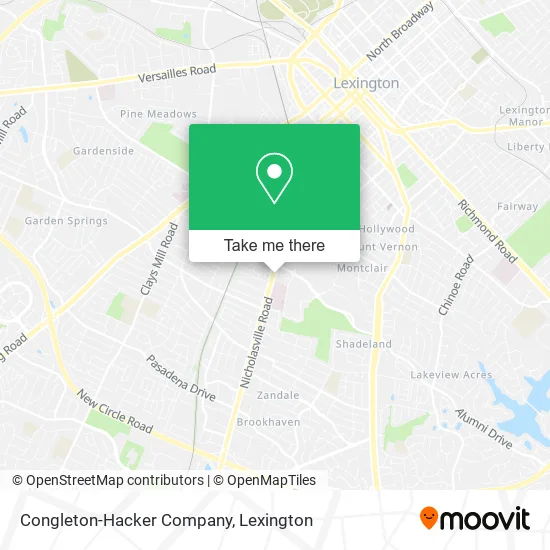Congleton-Hacker Company map