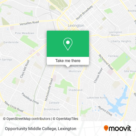 Mapa de Opportunity Middle College