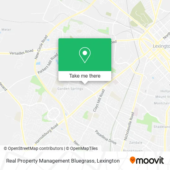 Real Property Management Bluegrass map