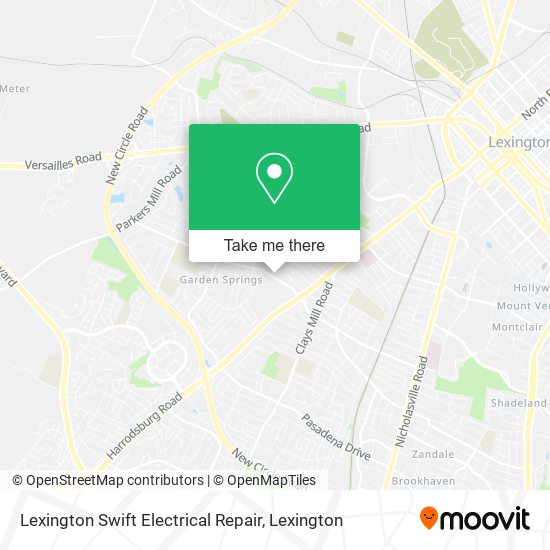 Lexington Swift Electrical Repair map