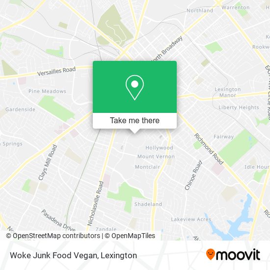 Mapa de Woke Junk Food Vegan