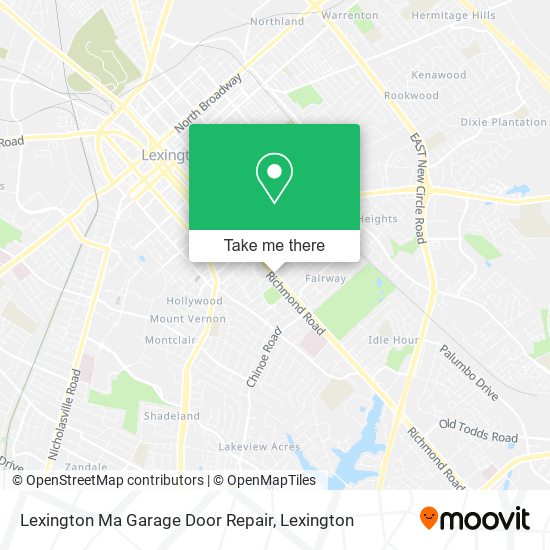 Lexington Ma Garage Door Repair map
