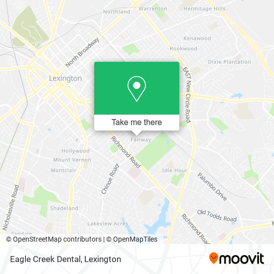 Eagle Creek Dental map