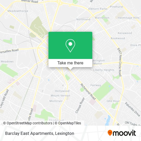 Mapa de Barclay East Apartments