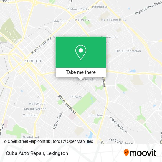 Mapa de Cuba Auto Repair