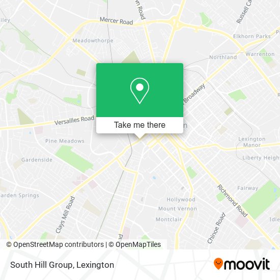 Mapa de South Hill Group