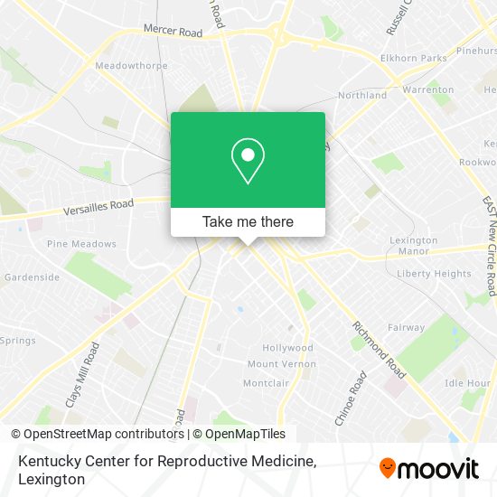 Kentucky Center for Reproductive Medicine map