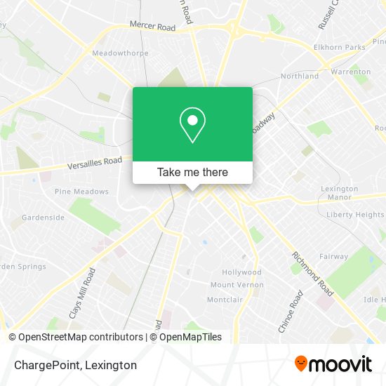 Mapa de ChargePoint