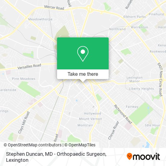 Stephen Duncan, MD - Orthopaedic Surgeon map