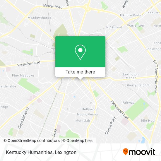 Kentucky Humanities map