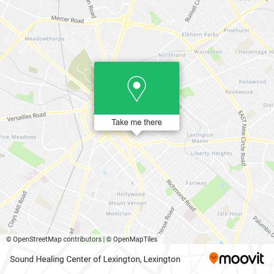 Sound Healing Center of Lexington map