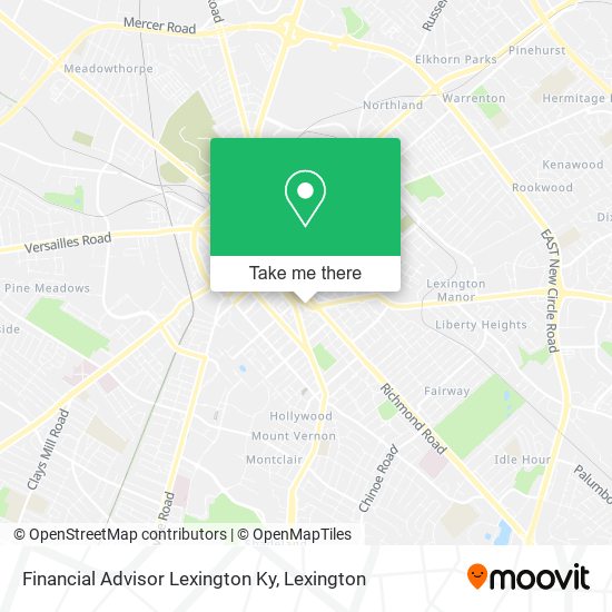 Mapa de Financial Advisor Lexington Ky