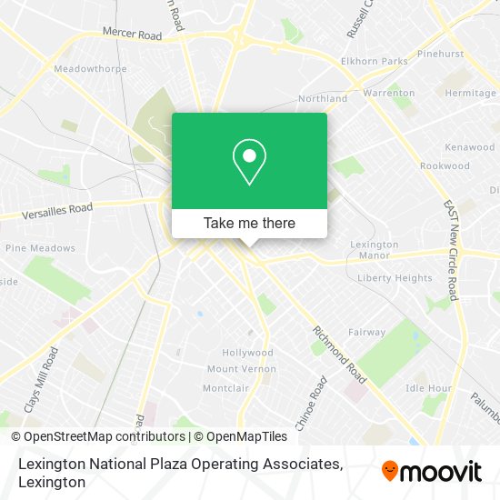 Lexington National Plaza Operating Associates map