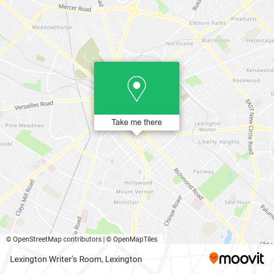Lexington Writer's Room map