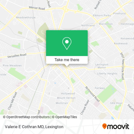 Valerie E Cothran MD map