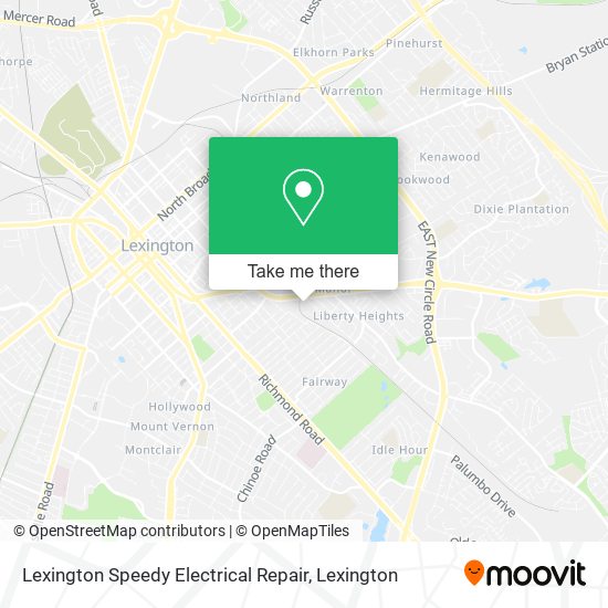 Mapa de Lexington Speedy Electrical Repair